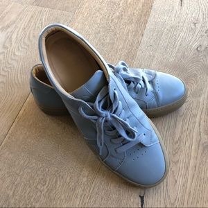 Greats The Royale grey leather with gum sole